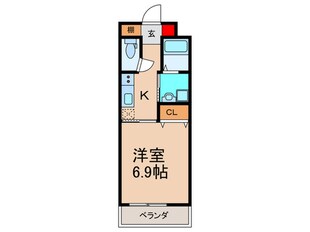 シャンテー長尾の物件間取画像